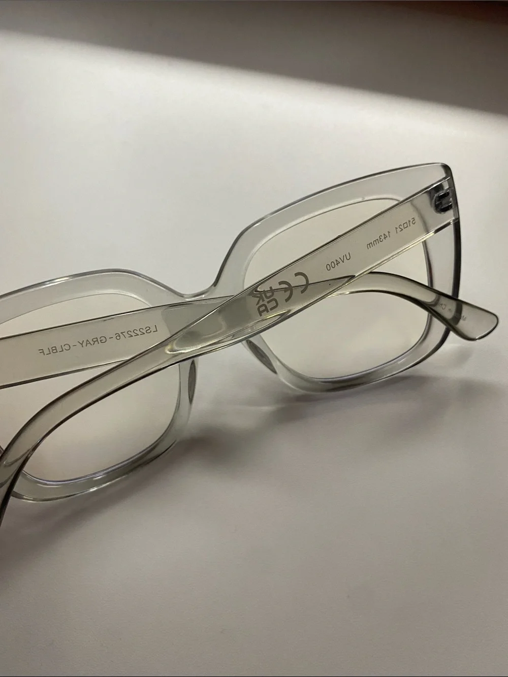 Fashion Nova Blue Light Glasses - Grey